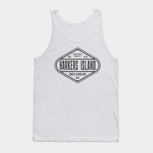 Harkers Island, NC Summertime Weathered Sign Tank Top